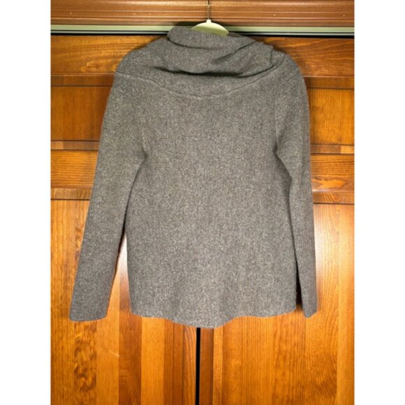 Vince Sweater Alpaca Blend Pullover Draped Cowl Neck Heather Gray Women's Large - Picture 8 of 8